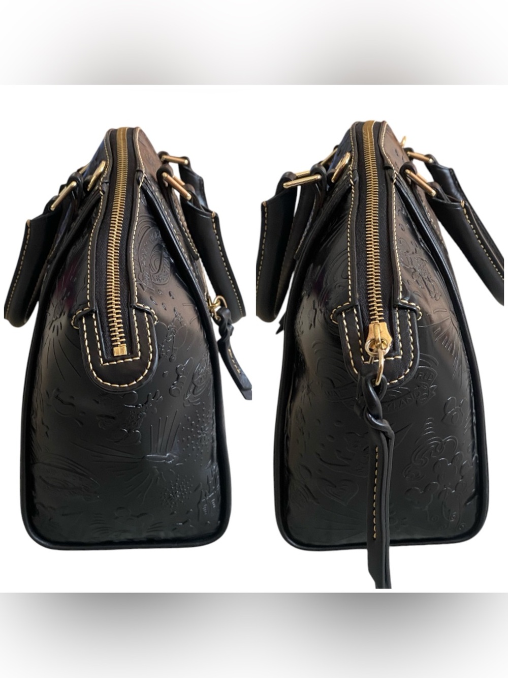 Dooney and Bourke Disney parks icon sketch embossed leather tote - Picture 3 of 11
